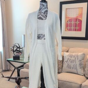 Women's White Sweater Set 3 Piece